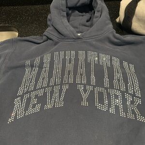 Zara Grey Blue Graphic Kid’s Hoodie
